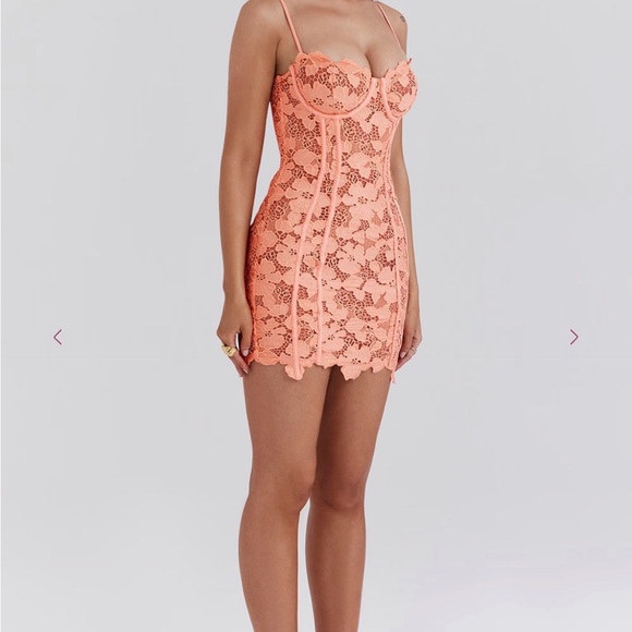 House of CB Coral Lace Mini Dress - Picture 2 of 4